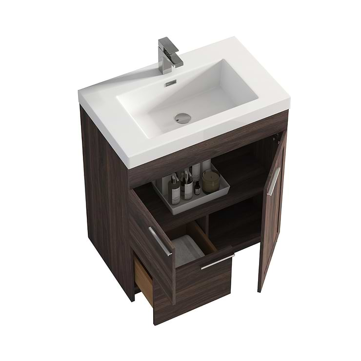 Mona 30" Cali Walnut Vanity And Counter