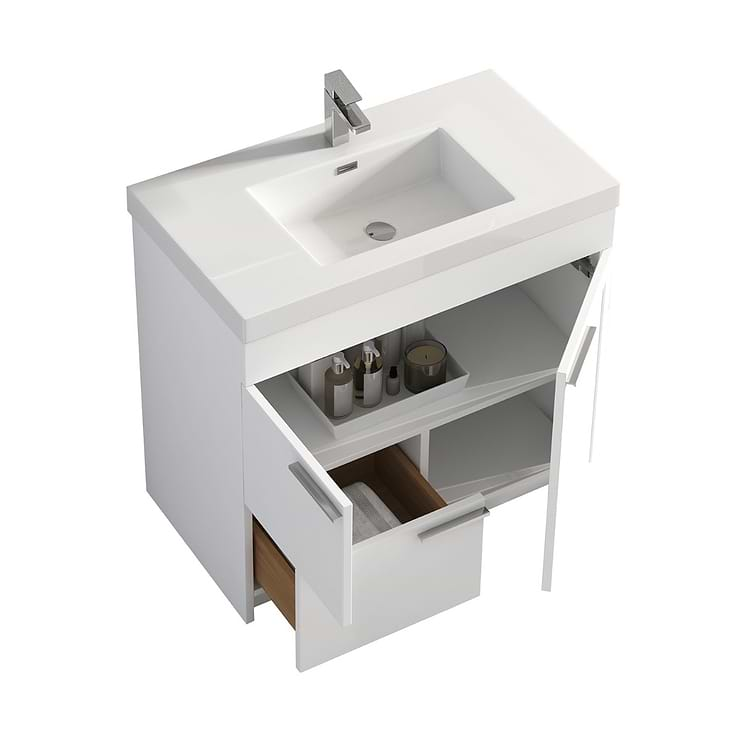 Mona 36" White Vanity And Counter