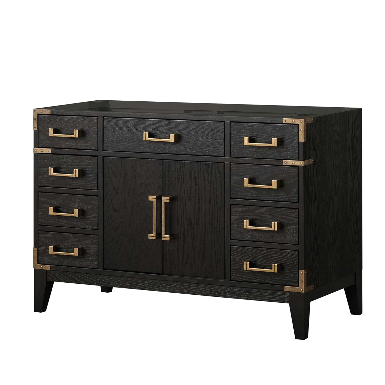 Aiden Black Oak 48" Single Vanity without Top