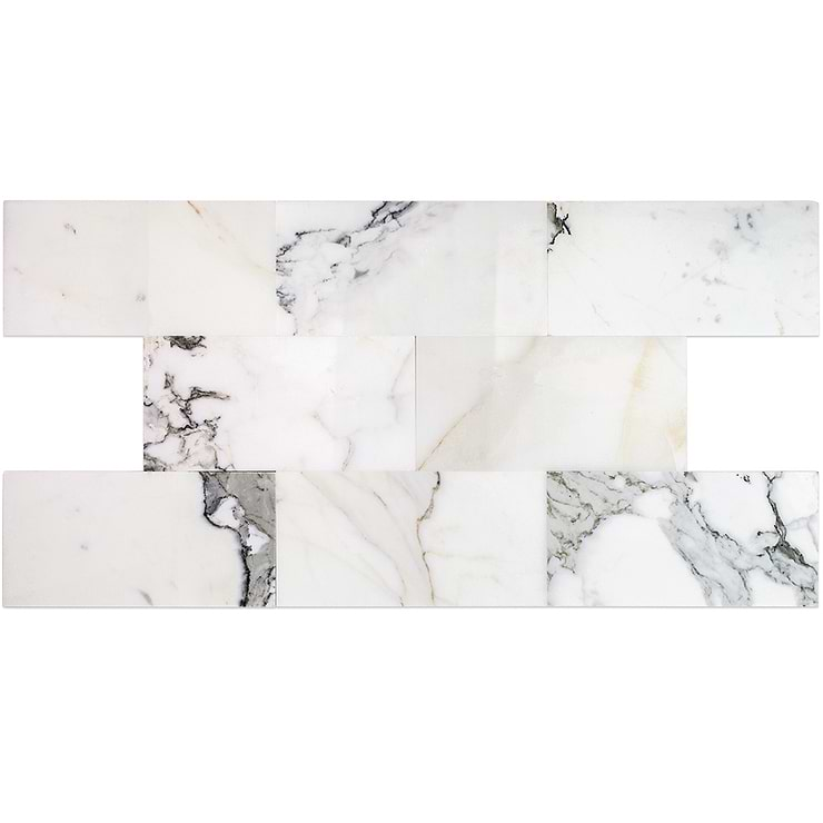 Calacatta Gold 6x12 Polished Marble Tile