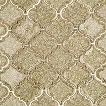 Roman Summer Draught Arabesque Glass Polished Mosaic Tile