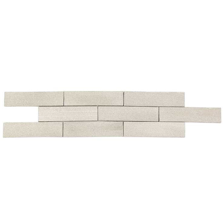 Easton Ridge Matte White 2x9 Clay Tile