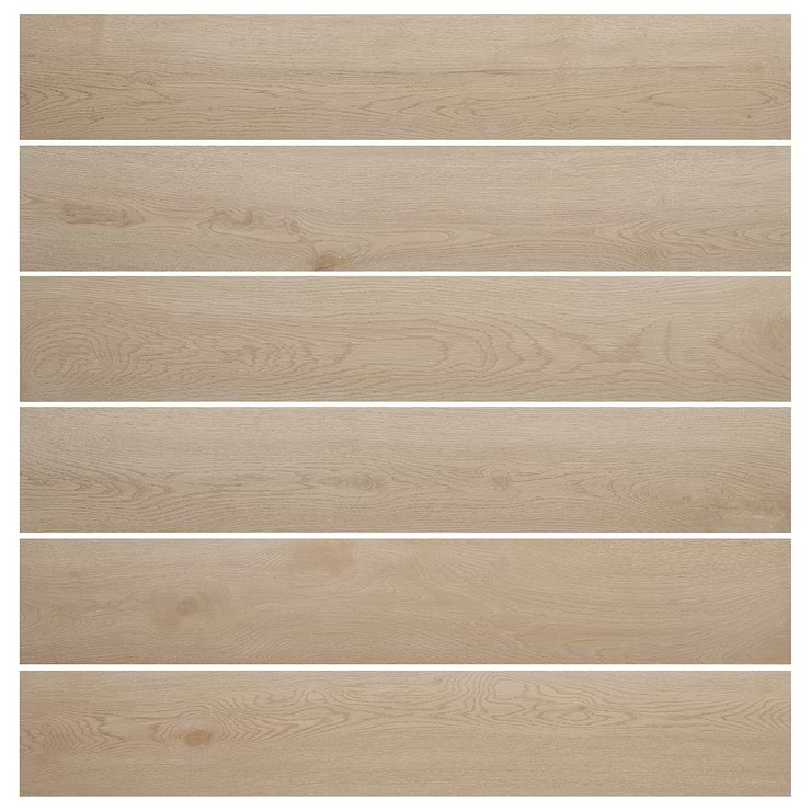 Oaktree Natural Ash Beige 8x48 Wood Look Matte Porcelain Tile