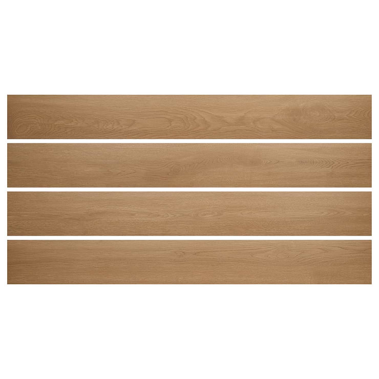 Oaktree Elegant Copper Brown 7x60 XL Wood Look Matte Porcelain Tile