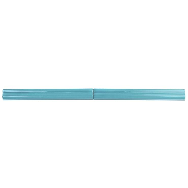 Seaport Aquamarine 1x10 Polished Ceramic Pencil Liner