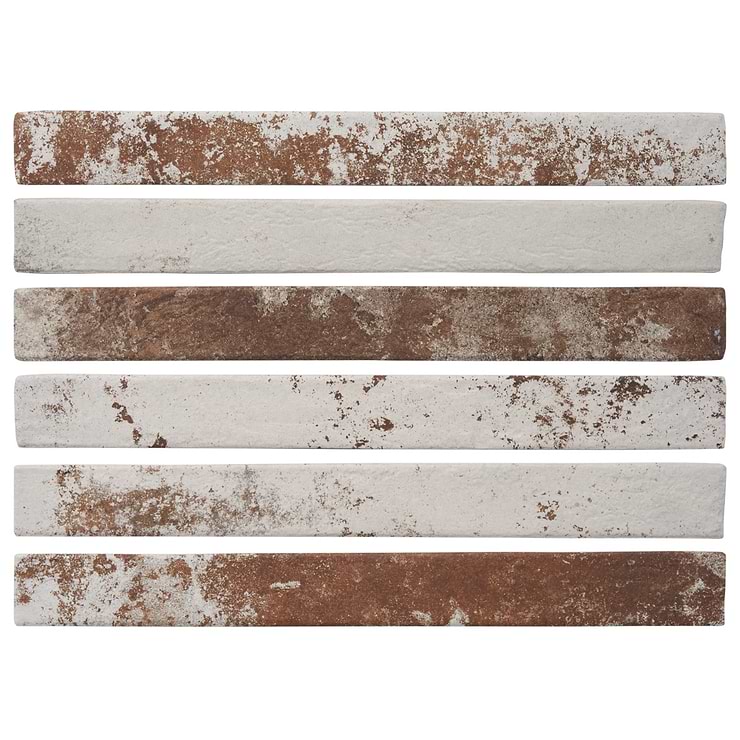 English Brick White 2x18 Matte Porcelain Tile