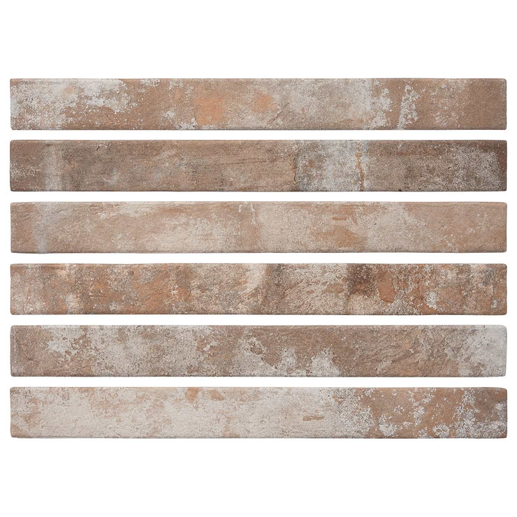 English Brick Sand Terracotta 2x18 Matte Porcelain Tile
