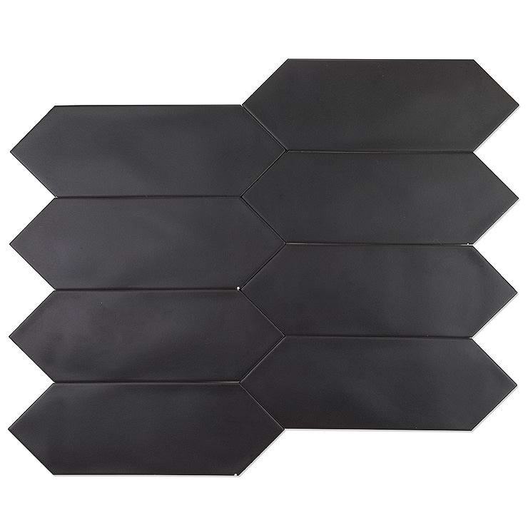 Aliante Black 4x12 Porcelain Tile