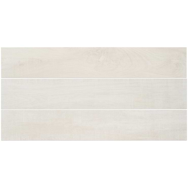 Silkwood White 8x48 Matte Porcelain Wood Look Tile