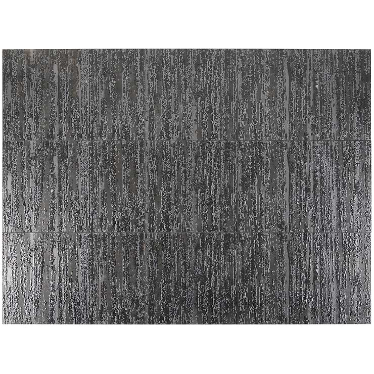 Twilight Deco Dark 12x48 Metal Look Porcelain Tile