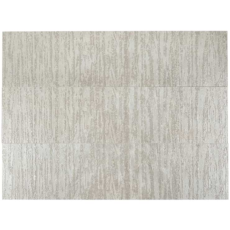 Twilight Deco Silver 12x48 Metal Look Porcelain Tile