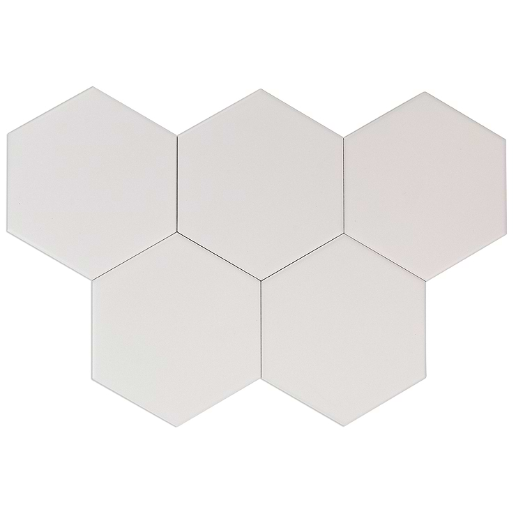 Exagoni Puro Blanco Matte Hexagon Ceramic Tile