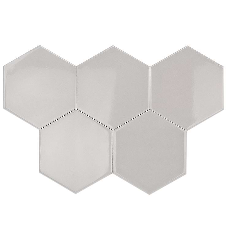 Exagoni Puro Perla Brillo Hexagon Ceramic Tile