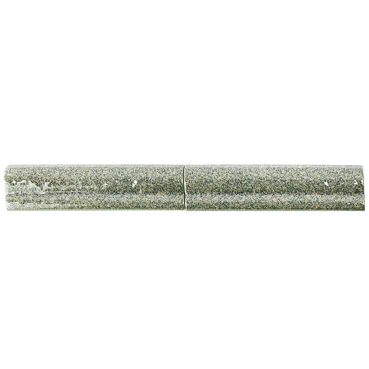 Angela Harris Dunmore Green 2x8 Ceramic Chair Rail Liner