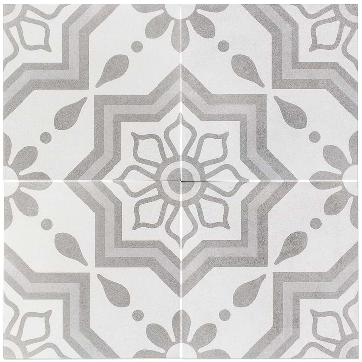 Cascais Silver Sky 9x9 Matte Porcelain Tile