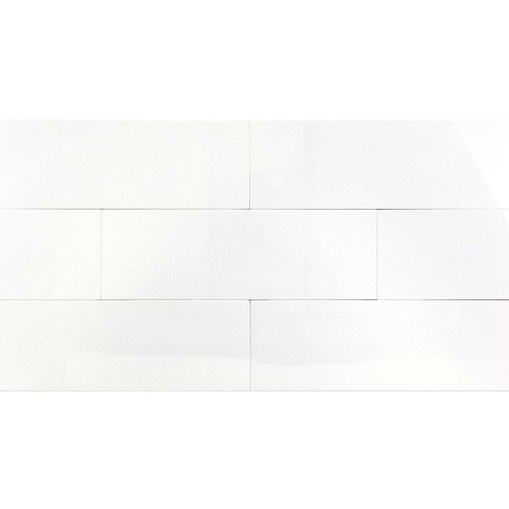 Simple White 6x18 Crystallized Thassos Tile