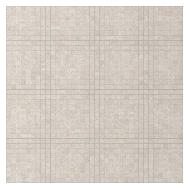 Era Linen White 2x2 Limestone Look Matte Porcelain Mosaic Tile