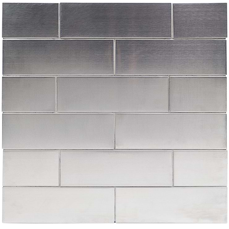 Stainless Steel 2x6 Matte Subway Tile