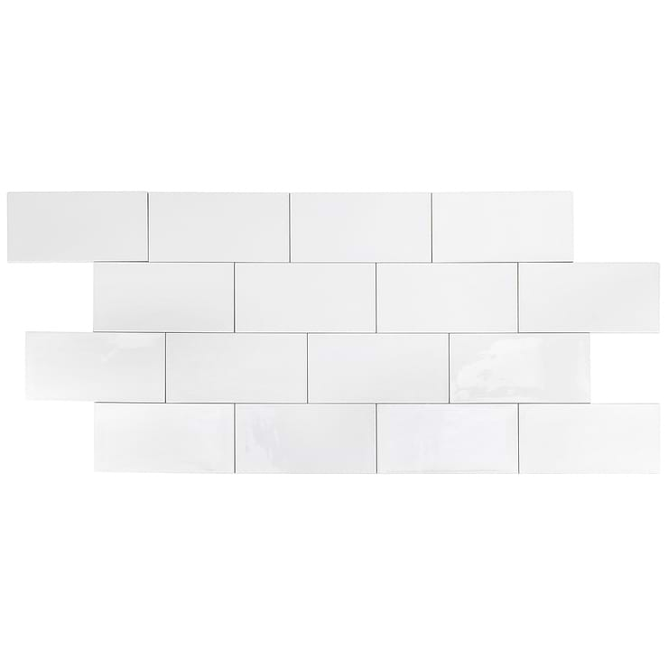 Aruba White 5x10 Ceramic Wall Tile