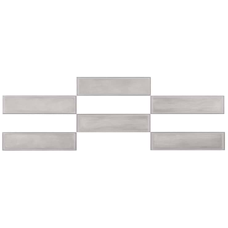 Stacy Garcia ArtBlock Grigio Gray 4x16 Matte Porcelain Tile