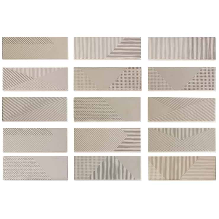 Enigma Gray Pearl 2x8 Polished Ceramic Tile