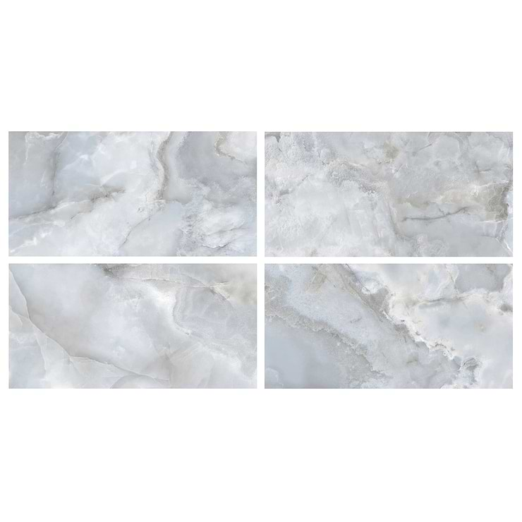 Jewel Onyx Pearl Sky 24x48 Polished Porcelain Tile