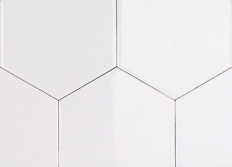 Exagoni Puro Blanco Brillo Hexagon Ceramic Tile