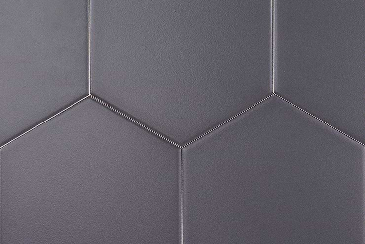 Exagoni Puro Grafito Matte Hexagon Ceramic Tile