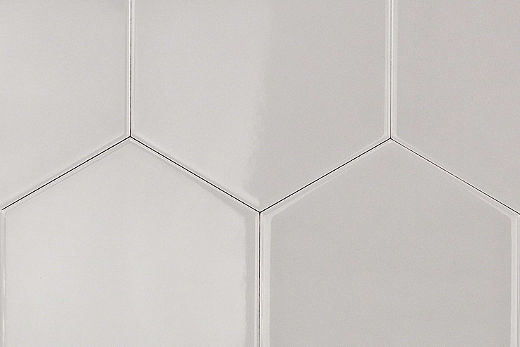 Exagoni Puro Perla Brillo Hexagon Ceramic Tile