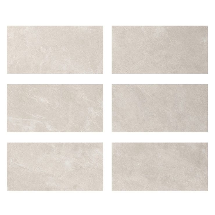 Era Linen White 12x24 Limestone Look Matte Porcelain Tile