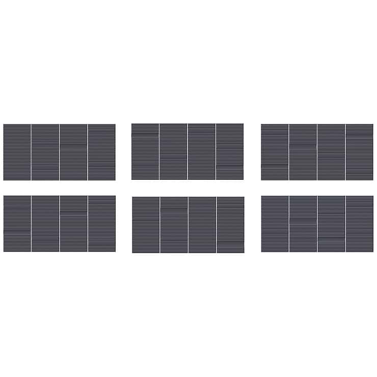 Division Antracite Black 8x16 Fluted 3D Matte Ceramic Wall Tile