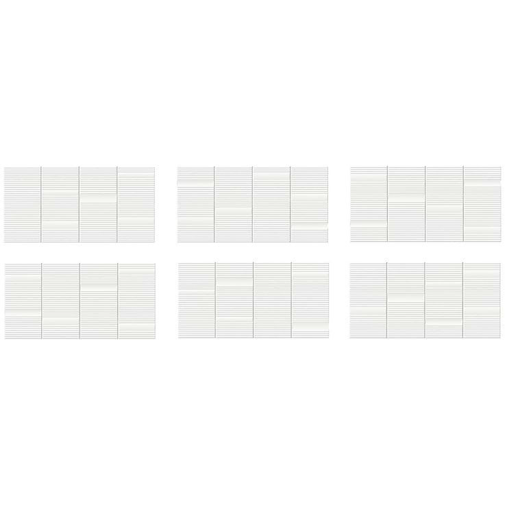 Division White 8x16 Fluted 3D Matte Ceramic Wall Tile