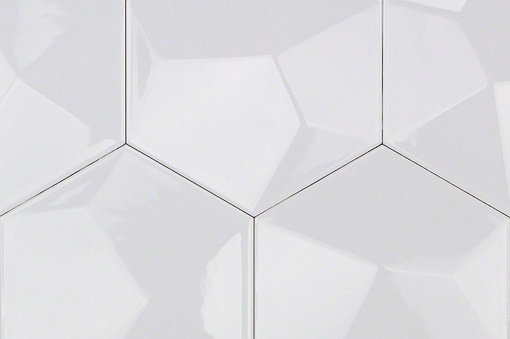 Exagoni Dimension Blanco Brillo Hexagon Ceramic Tile