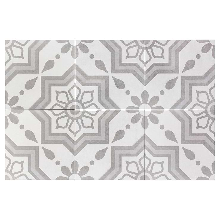 Cascais Silver Sky 9x9 Matte Porcelain Tile