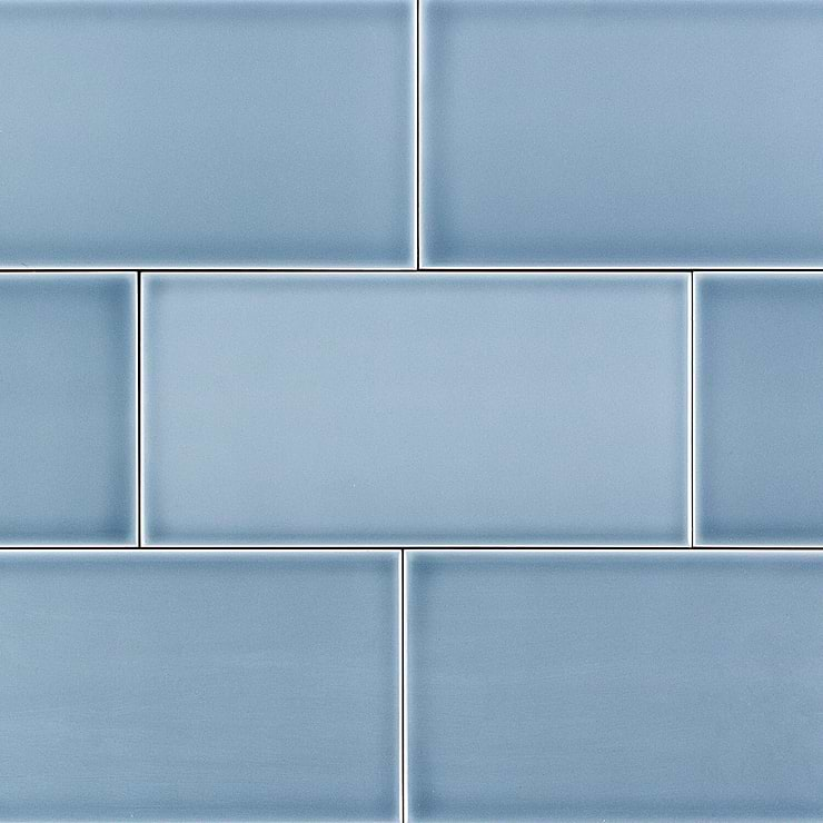 Vector Azul 4x8 Polished Ceramic Tile