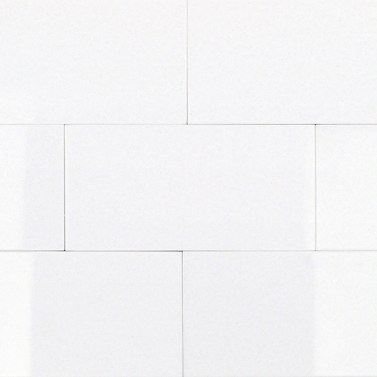 Simple White 3x6 Crystallized Glass "Thassos" Tile