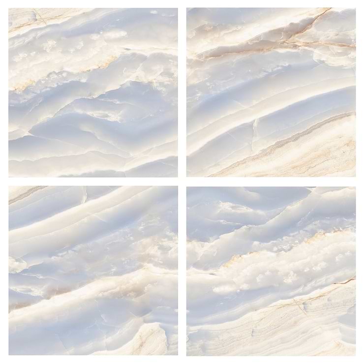 Lumina Onyx Opera Blue 24x24 Polished Porcelain Tile