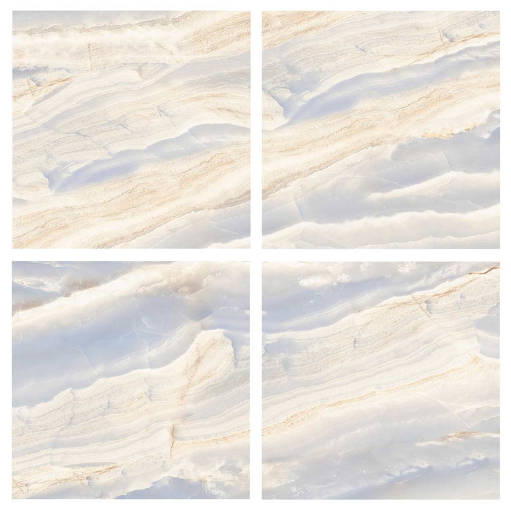 Lumina Onyx Opera Blue 24x24 Polished Porcelain Tile