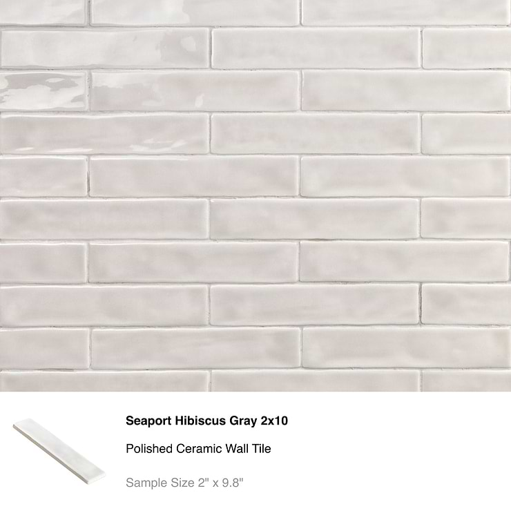 Top Selling Gray Porcelain and Ceramic Subway Tiles Sample Bundle (5)