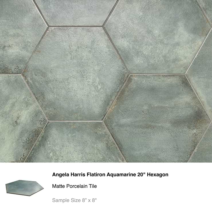 Top Selling Green Porcelain Hexagon Tiles Sample Bundle (5)