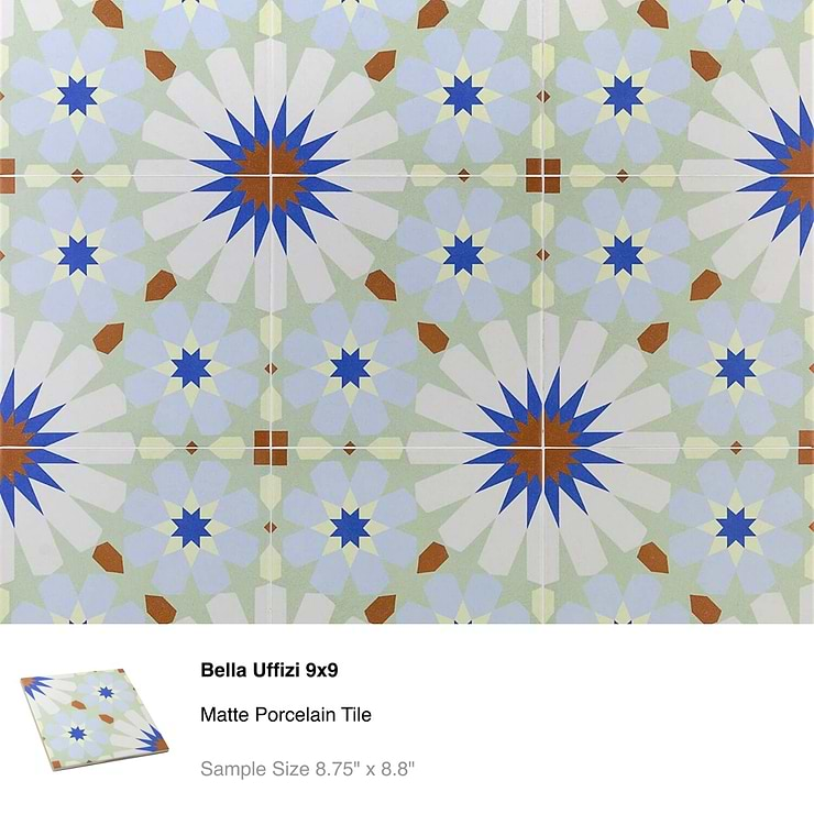 Top Selling Mediterranean Pattern Tiles Sample Bundle (5)