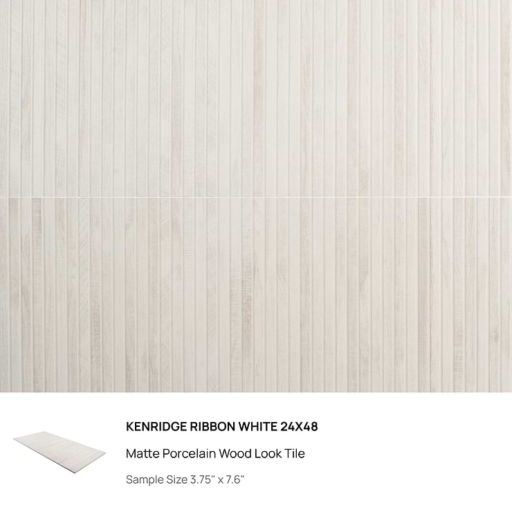 Top Selling White 3D Porcelain and Ceramic Tiles Sample Bundle (5)