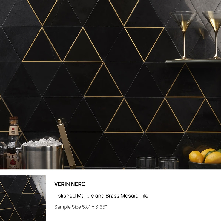 Top Selling Black and Gold Marble Tiles Sample Bundle (5)