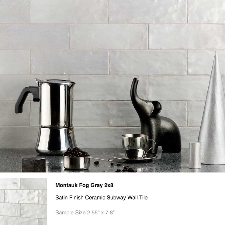 Top Selling Gray Porcelain and Ceramic Subway Tiles Sample Bundle (5)