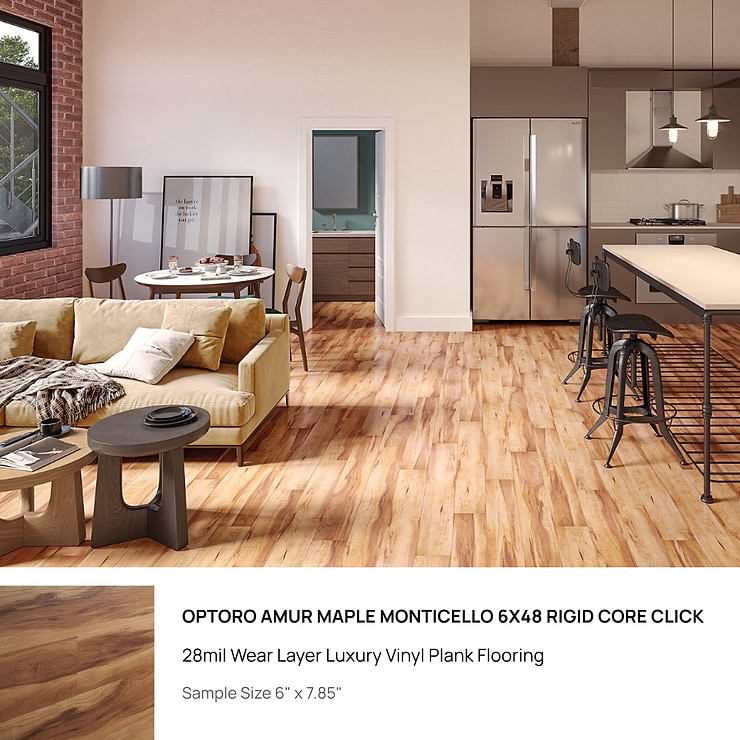 Top Selling Natural Oak Click Lock LVT Sample Bundle (5)