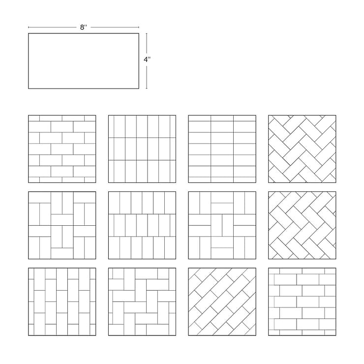 Seaside Cotton White 4x8 Crackled Glossy Ceramic Tile
