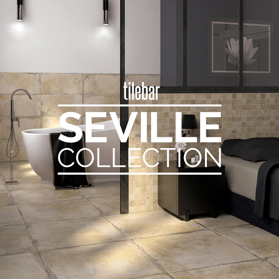 Seville Olimpia White 24x24 Travertine Look Matte Porcelain Tile