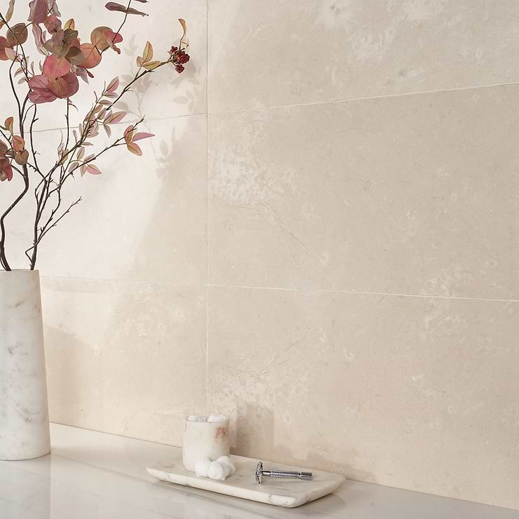 Aero Cream 12x24 Polished Limestone Tile