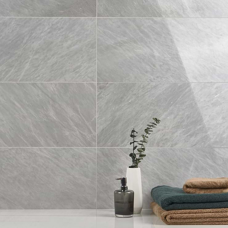 Earth Gray 12x24 Polished Marble Tile