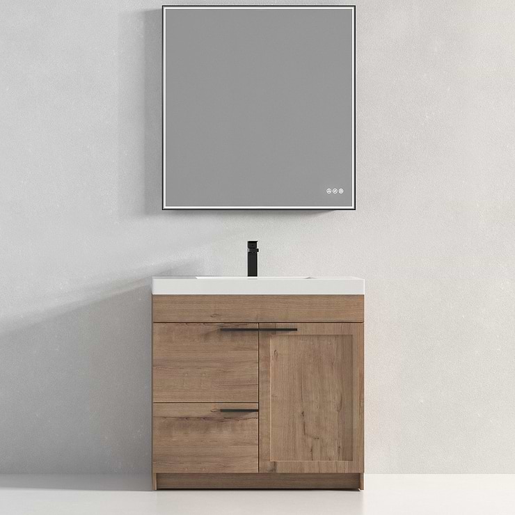Mona 36" Classic Oak Vanity And Counter